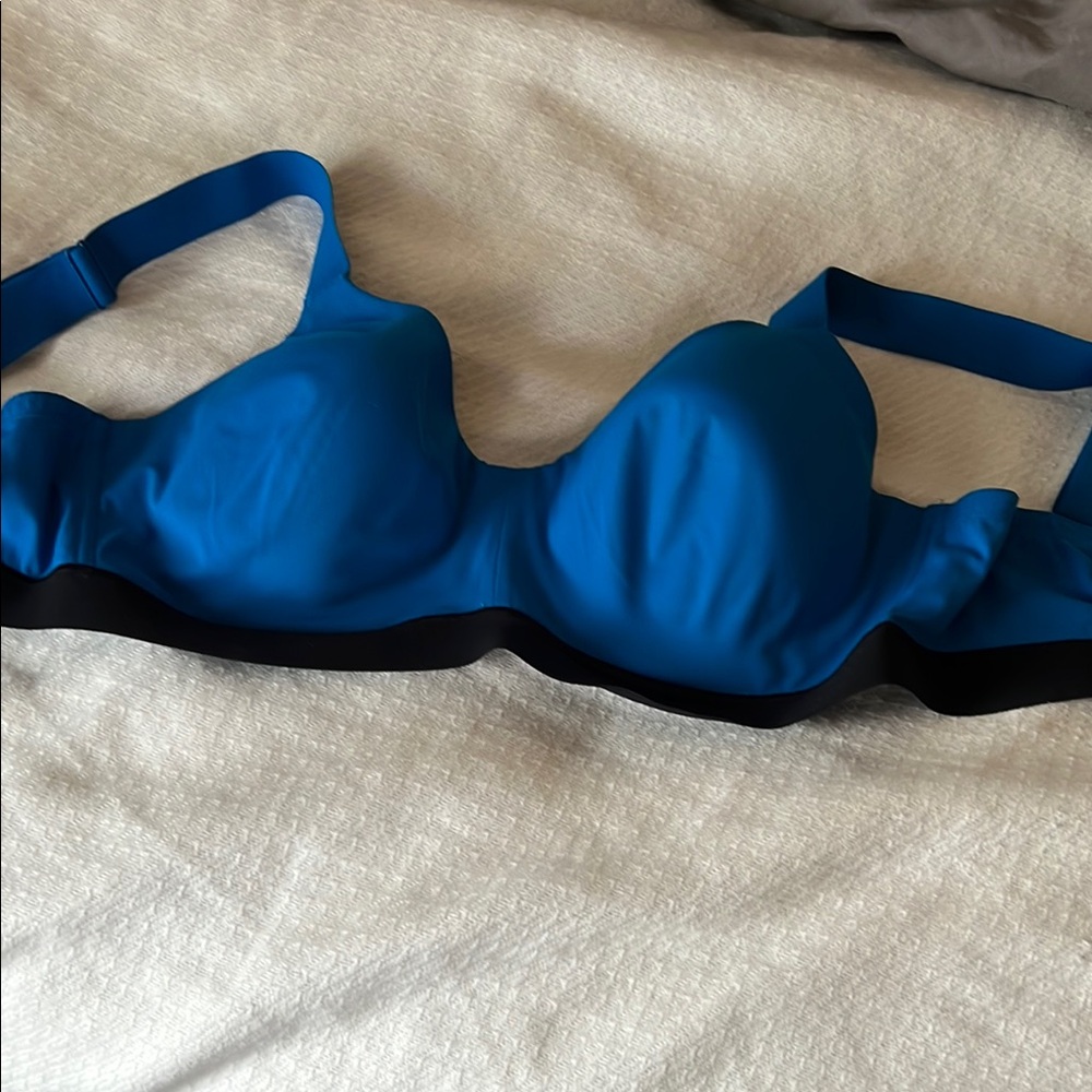Natori Blue and Black Sports Bra